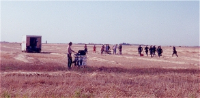 Run to see crashed aircraft during rifle drill